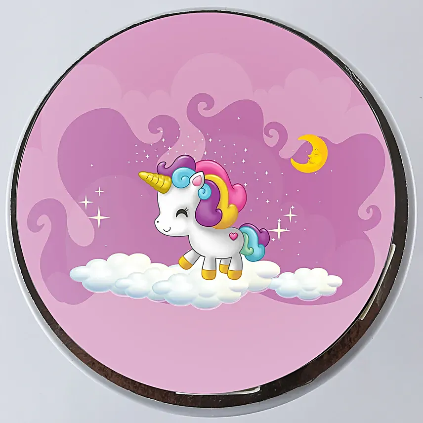 Onilne Unicorn Photo Cake