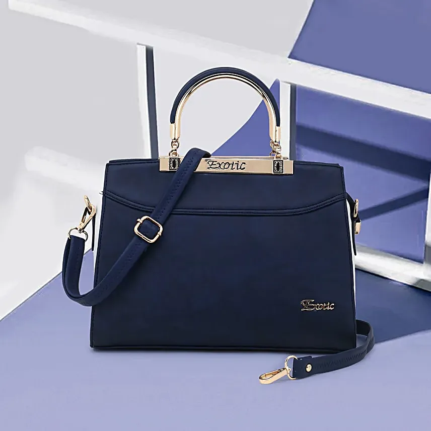 Dual Tone Sling Bag Blue