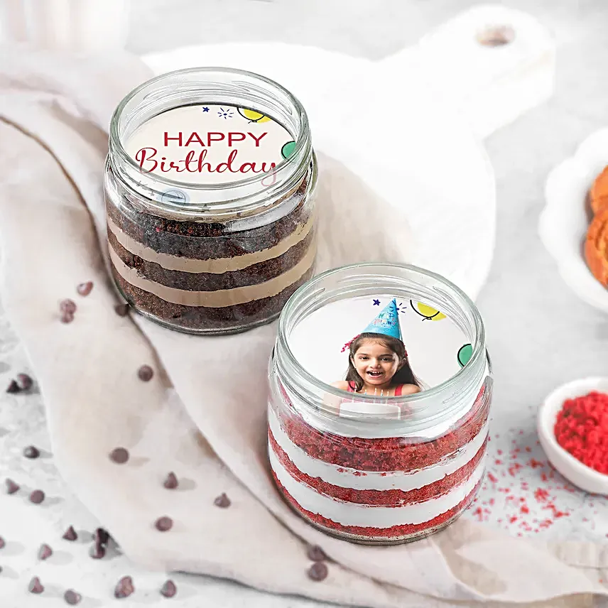 Duo Delight Personalised Jar Cake