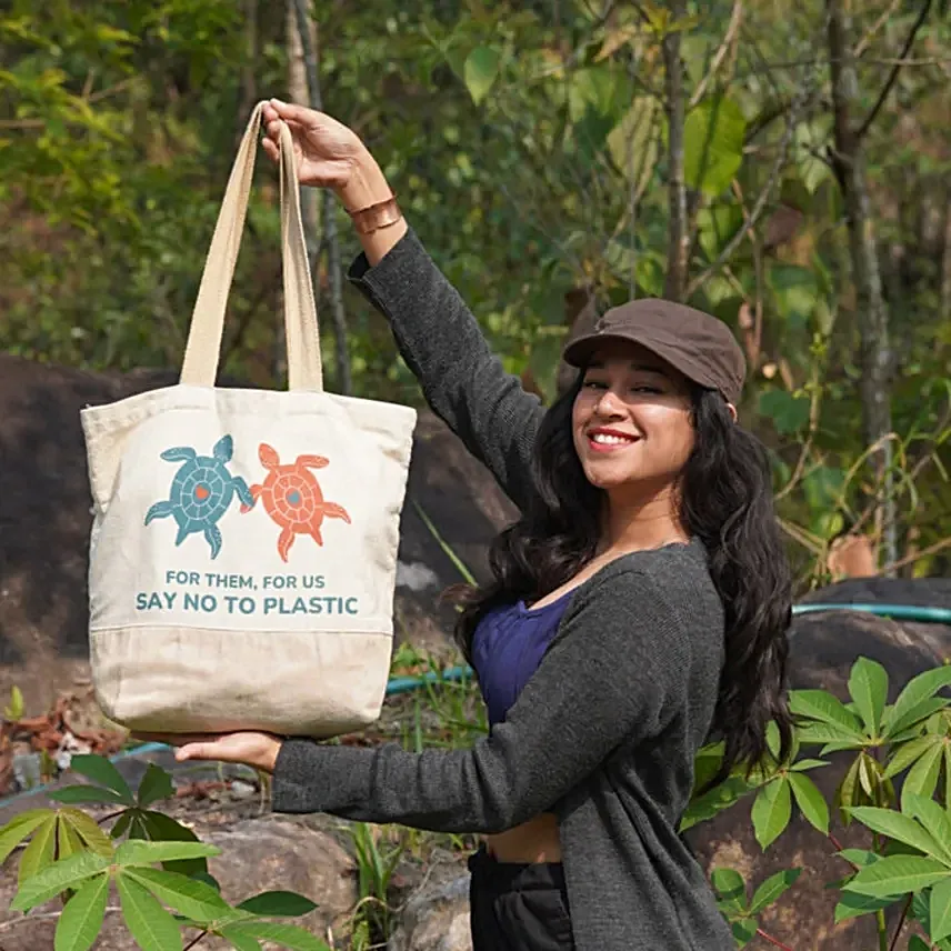 Eco Savvy Jute Tote Bag