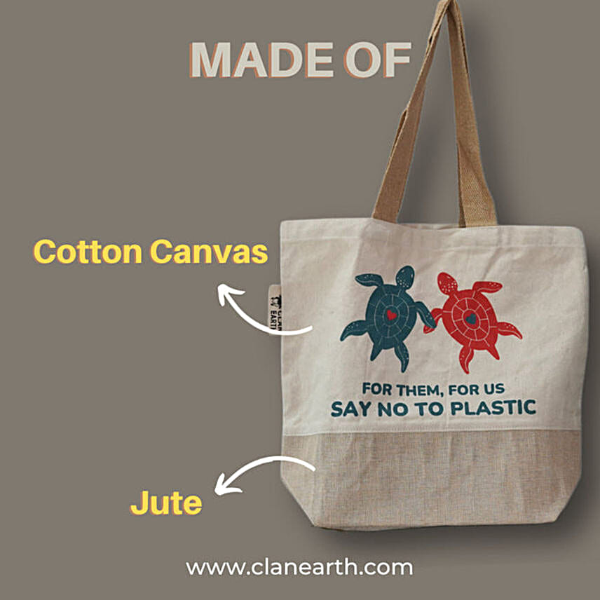 Eco Savvy Jute Tote Bag