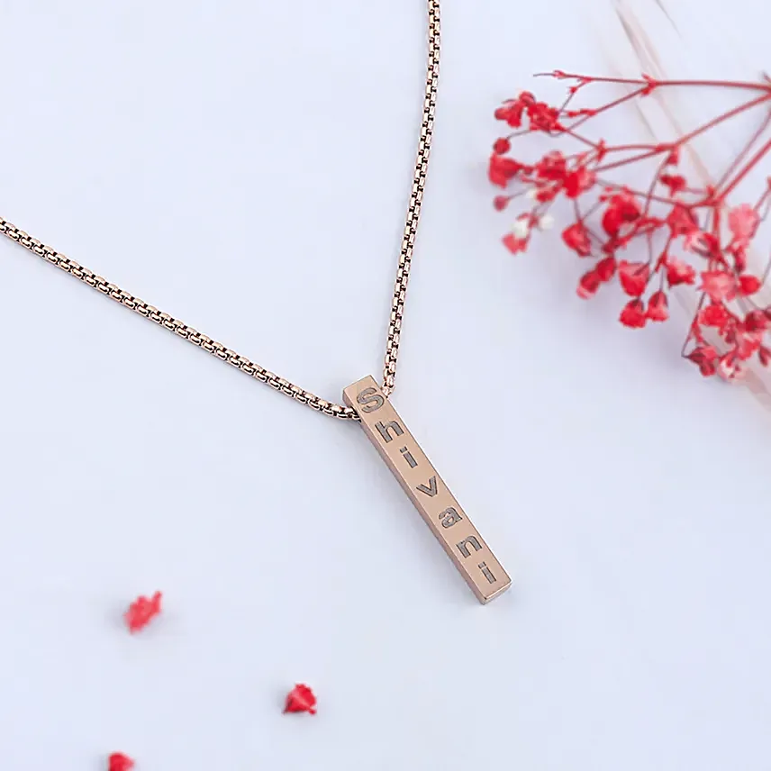 Elegant Charm Name Necklace