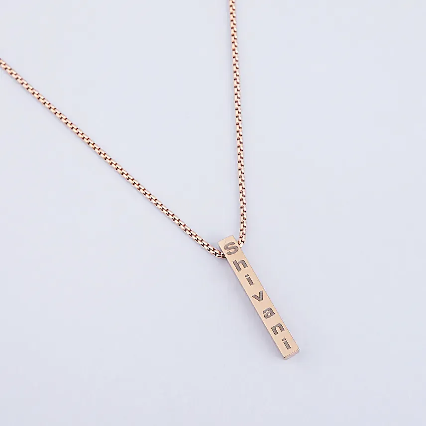 Elegant Charm Name Necklace