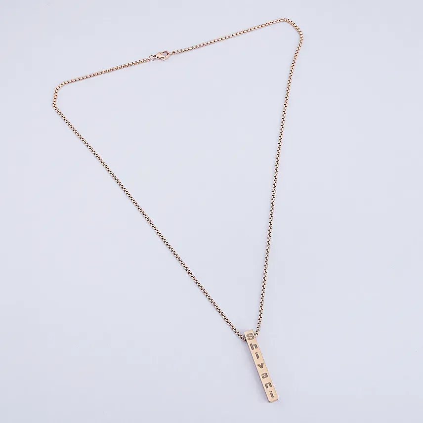 Elegant Charm Name Necklace