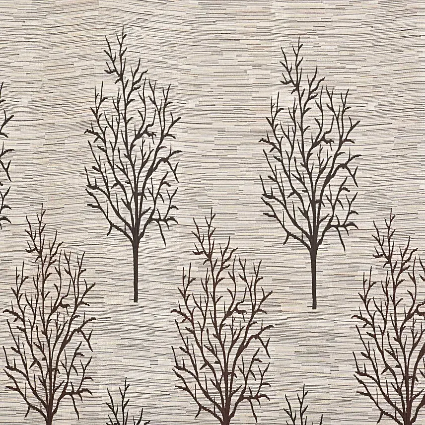 Elegant Jute Jacquard Curtain Set  5 Feet