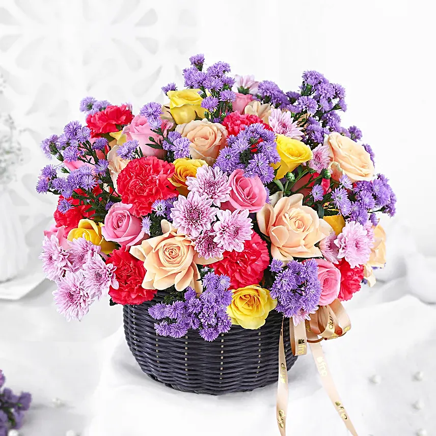 Elegant Orchid and Rose Bliss