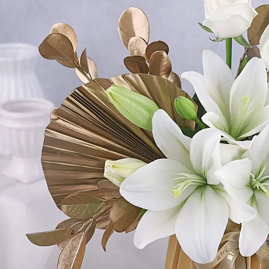 Elegant White Lily Serenity