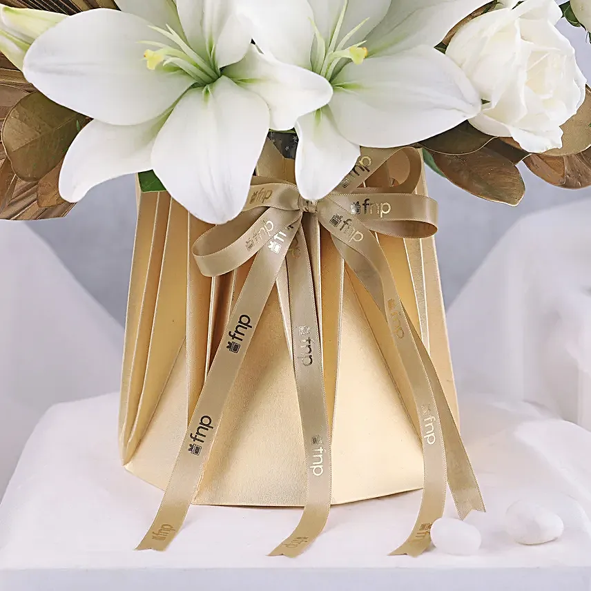 Elegant White Lily Serenity
