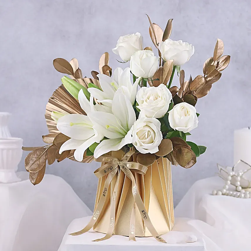Elegant White Lily Serenity