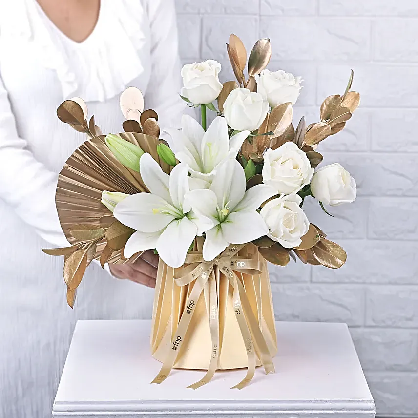 Elegant White Lily Serenity