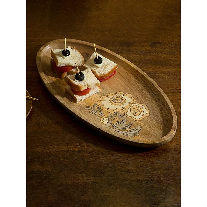 Ellementry Fleur D or Platter Small