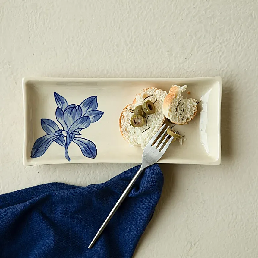 Ellementry Magnolia ceramic serving platter