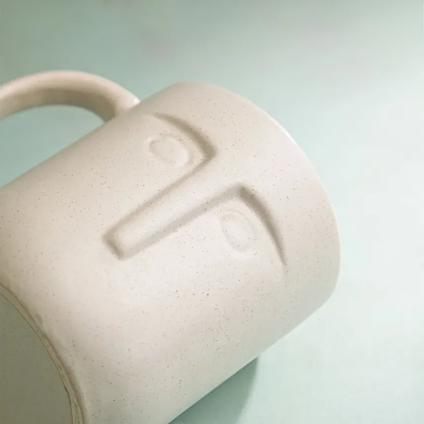 Ellementry Moai Ceramic Coffee Mug Set of 2