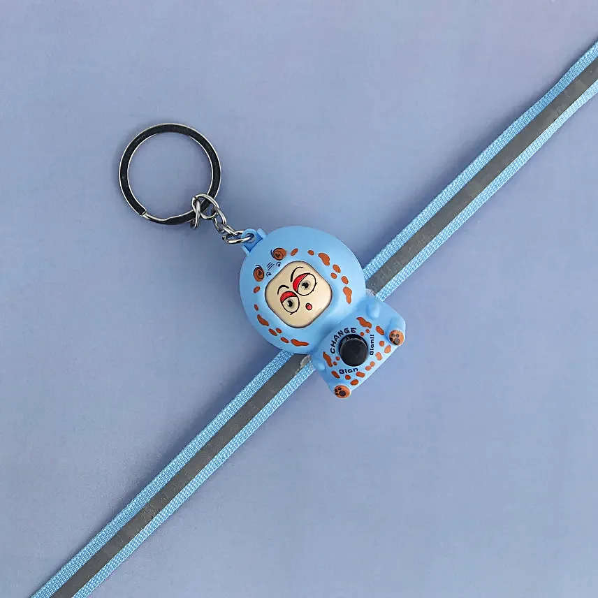 Emoji Switch Hero Rakhi For Kids Blue