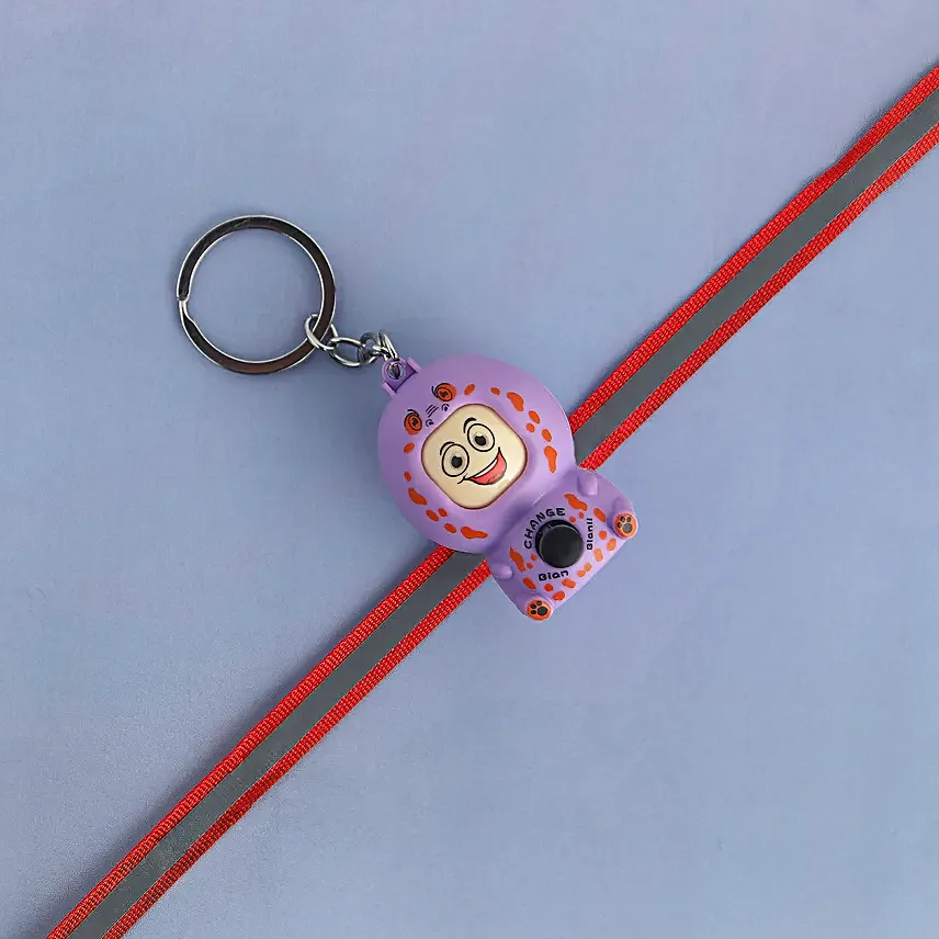 Emoji Switch Hero Rakhi For Kids Purple