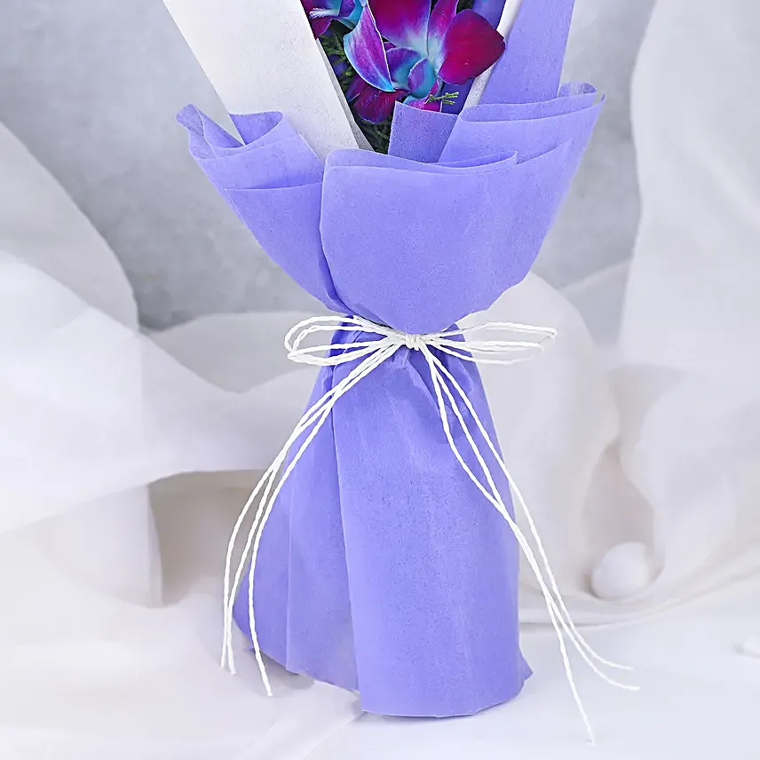 Enchanted Blue Orchid Bouquet