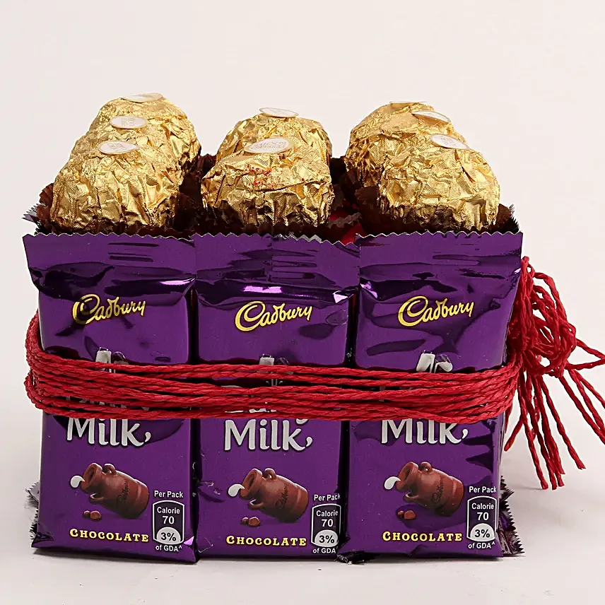Ferrero Rocher & Dairy Milk Vase