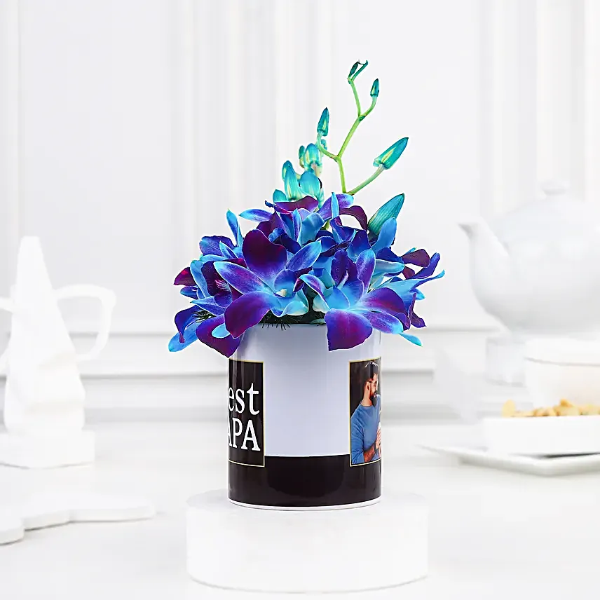 Enchanting Orchids Mug For Best Papa