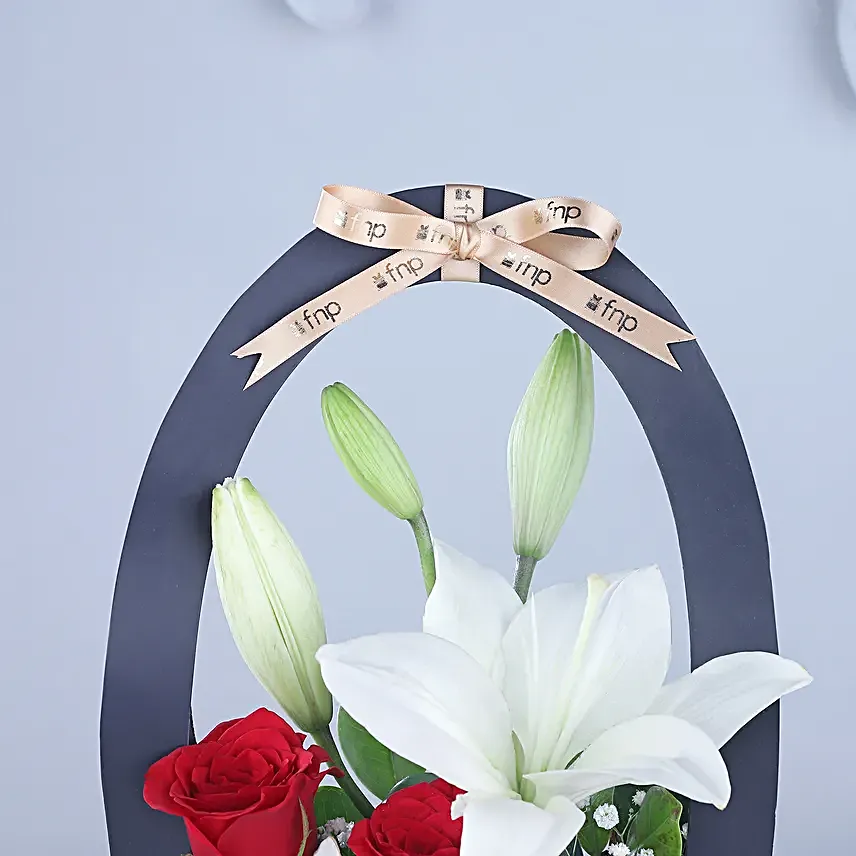 Endearing Roses N Lilies Hearts Sleeve