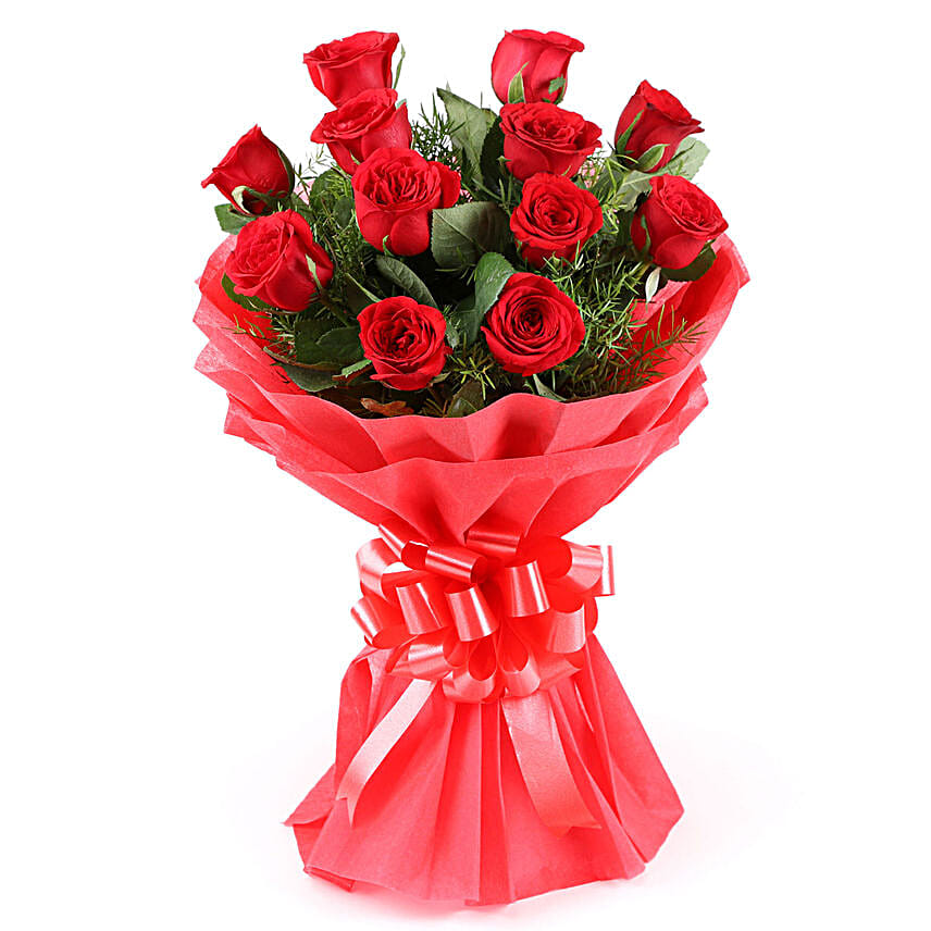 Enigmatic 12 Red Roses