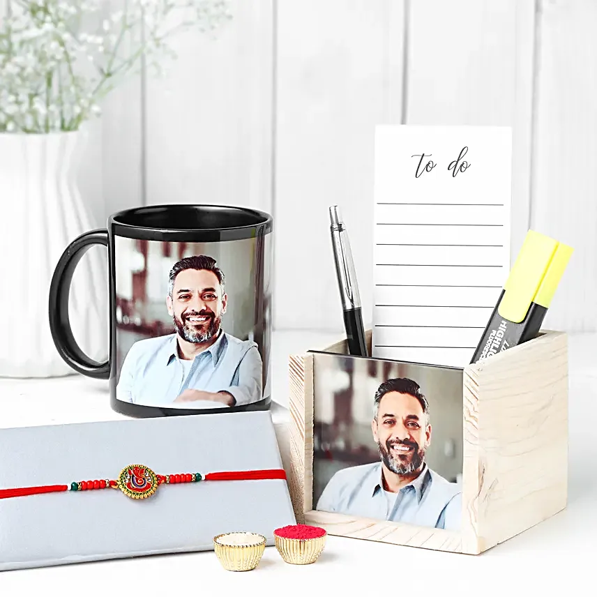 Enigmatic Ganesha Rakhi Desk Essentials
