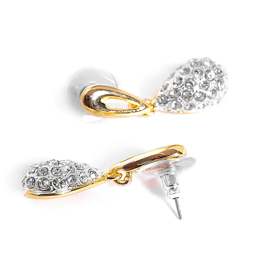 Estele American Diamond Pendant Necklace Set