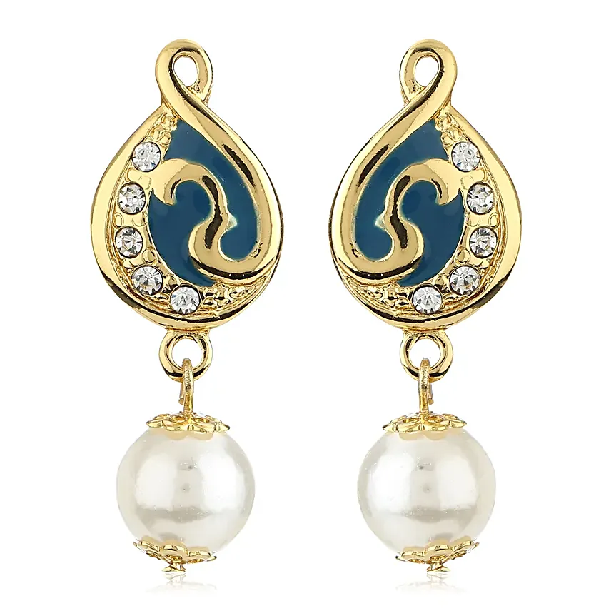 Estele Gold Tone Plated Womens Earrings