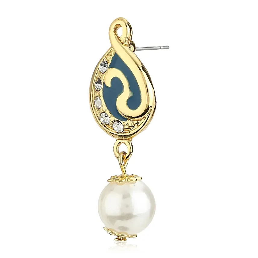Estele Gold Tone Plated Womens Earrings