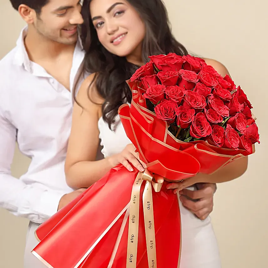 Eternal Bloom of Red Roses