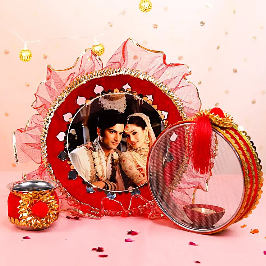 Eternal Love Karwa Chauth Personalised Thali