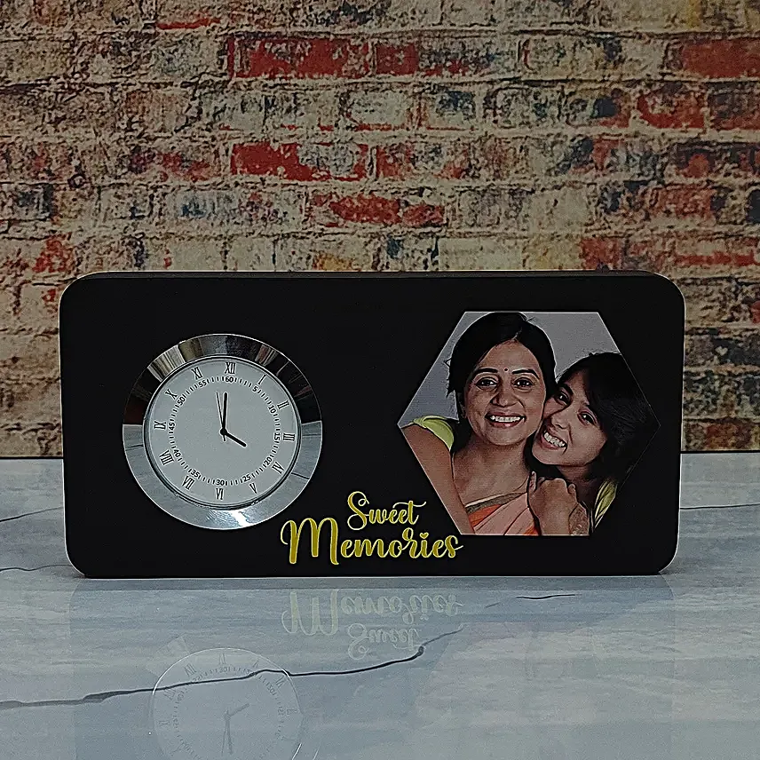Eternal Love Personalised Clock Tabletop