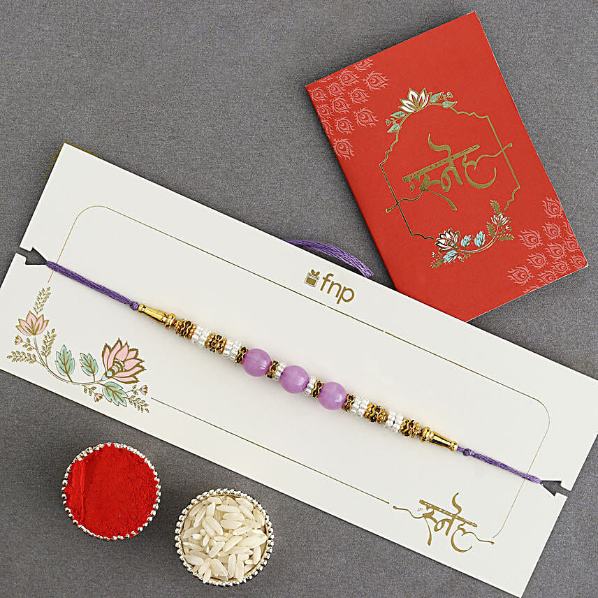 Ethnic Charm Rakhi N Tabletop Gift Set