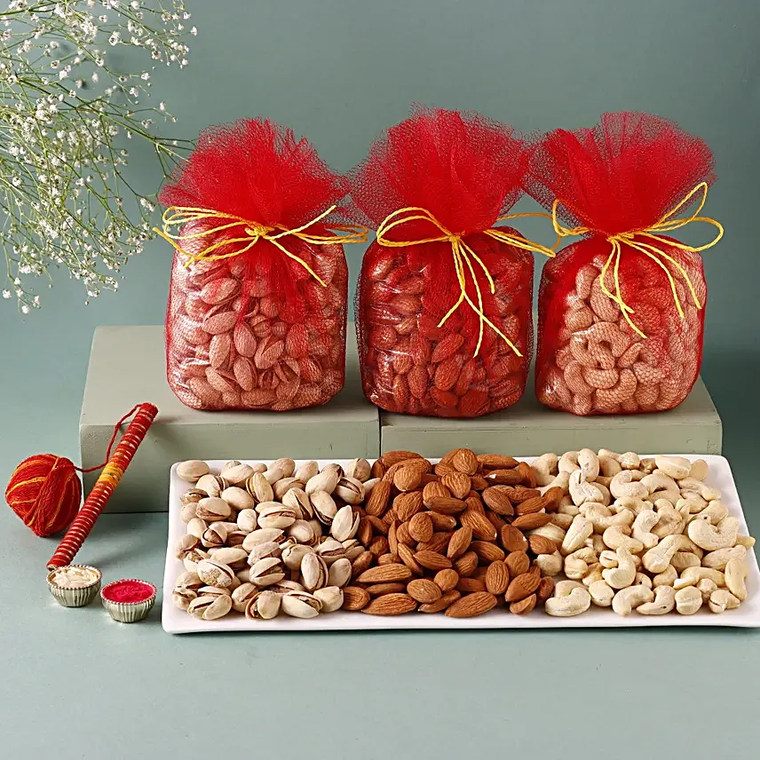 Basket of dry fruits