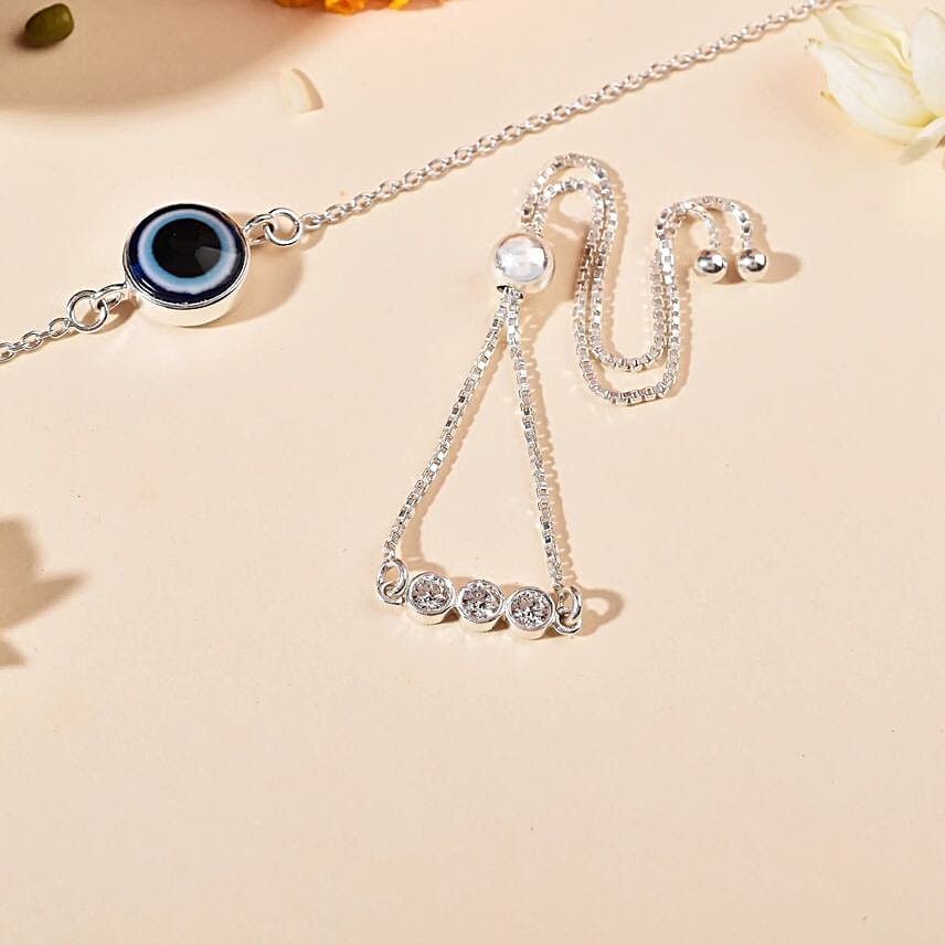 Evil Eye Rakhi Bracelet Combo