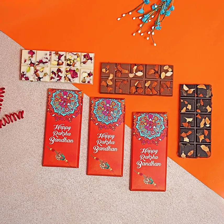 Evil Eye Rakhi N Assorted Chocolate Bars