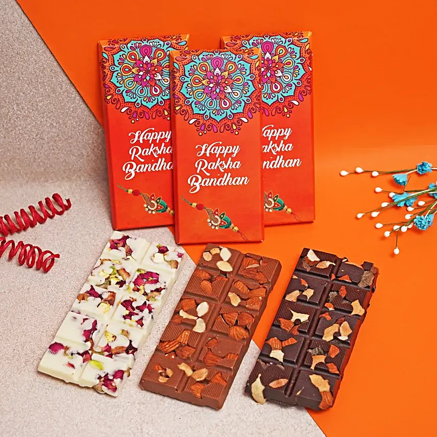 Evil Eye Rakhi N Assorted Chocolate Bars