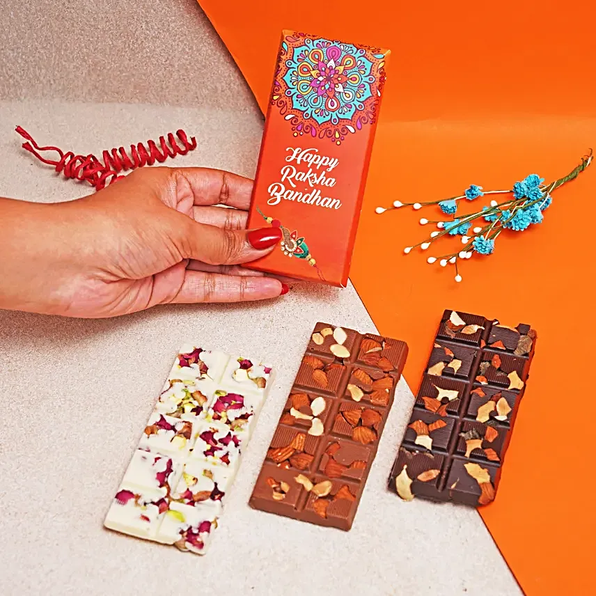 Evil Eye Rakhi N Assorted Chocolate Bars