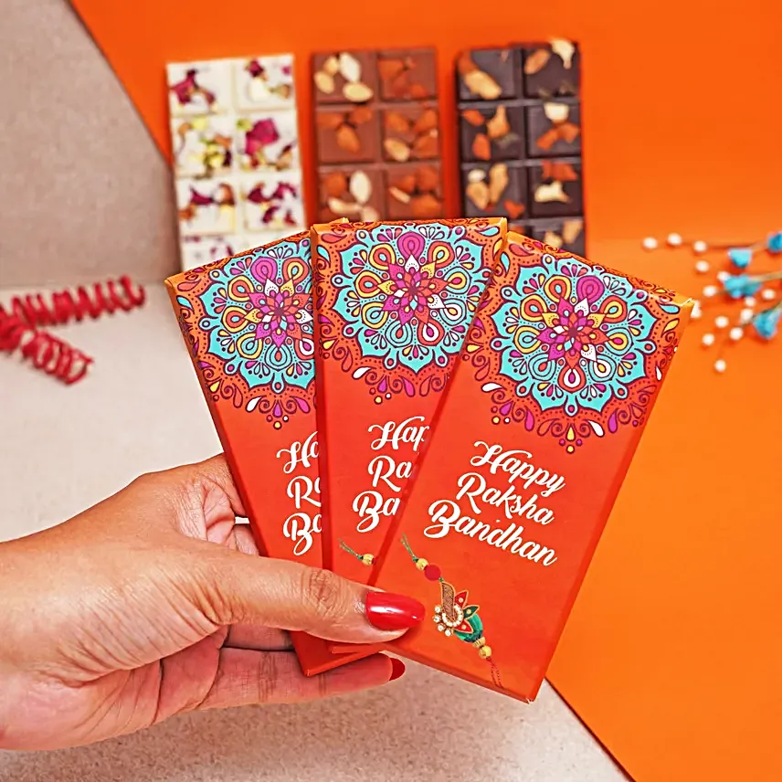 Evil Eye Rakhi N Assorted Chocolate Bars