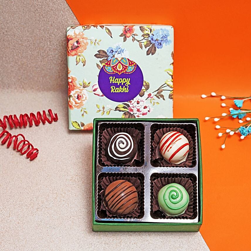 Evil Eye Rakhi N Assorted Truffles Combo