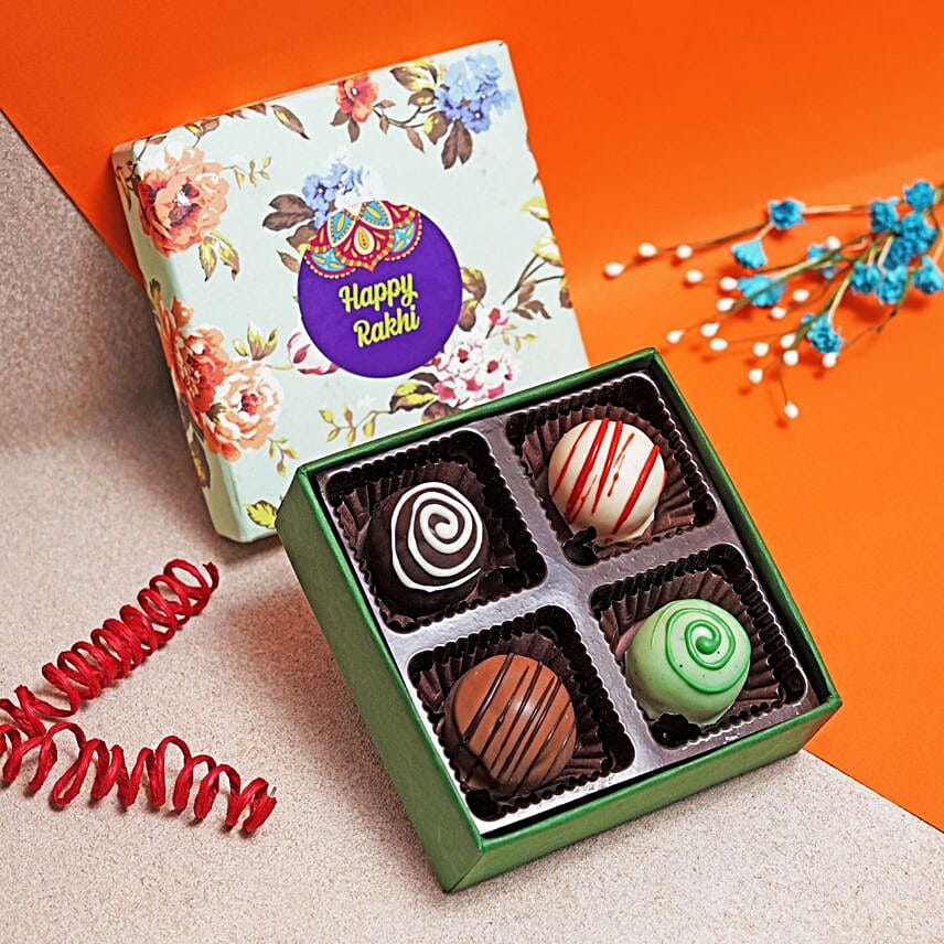 Evil Eye Rakhi N Assorted Truffles Combo