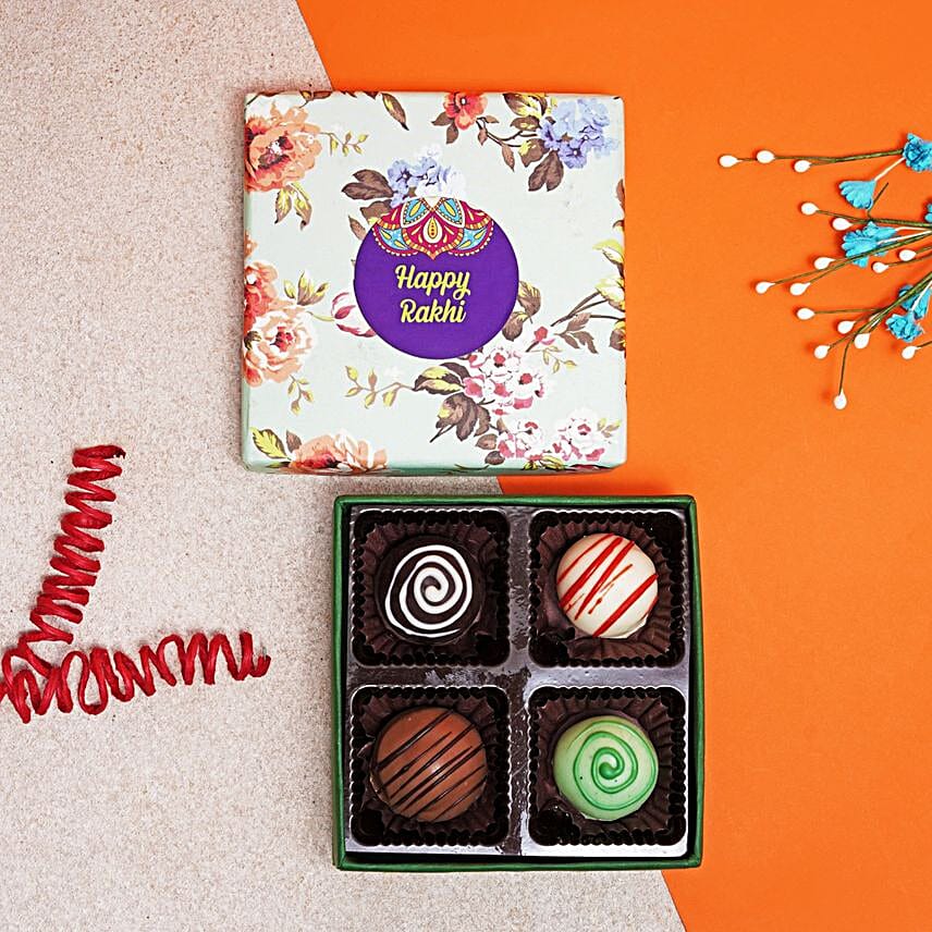 Evil Eye Rakhi N Assorted Truffles Combo