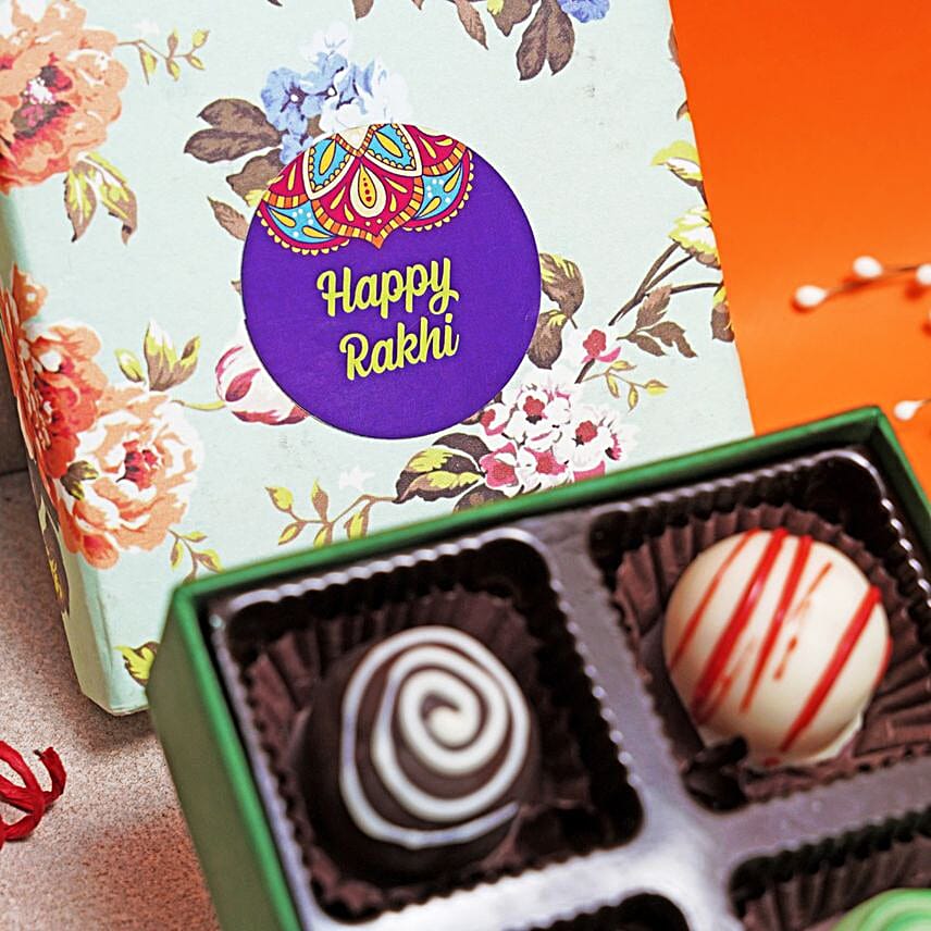 Evil Eye Rakhi N Assorted Truffles Combo