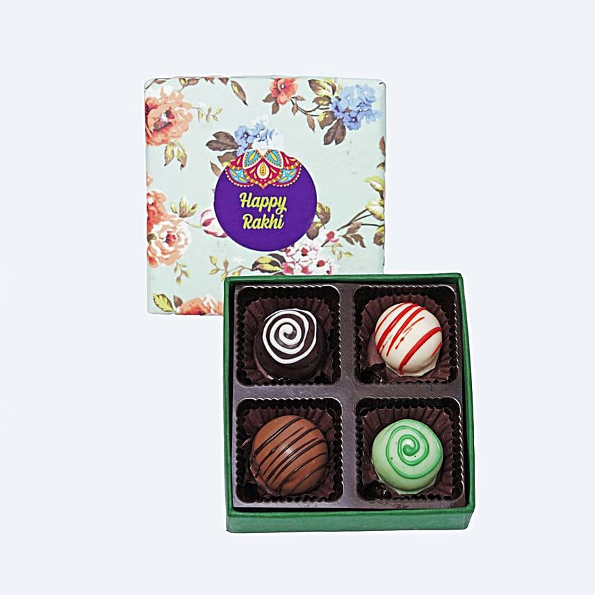 Evil Eye Rakhi N Assorted Truffles Combo