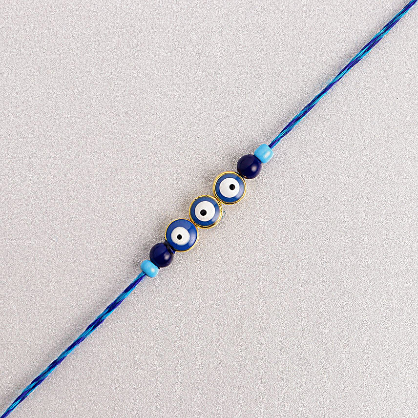 Evil Eye Rakhi N Prosperity Bamboo Combos