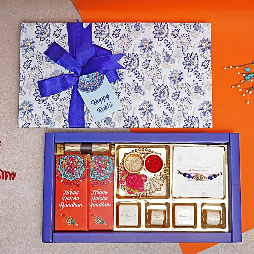 Evil Eye Rakhi N Sweetness For Sibling