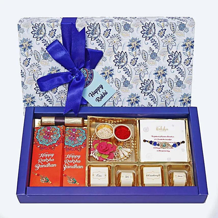 Evil Eye Rakhi N Sweetness For Sibling