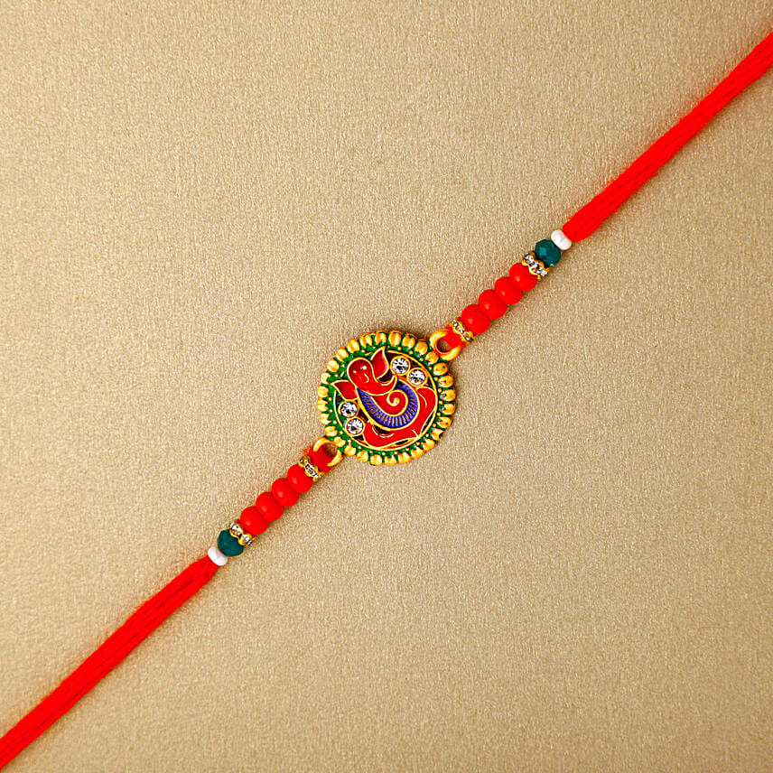 Evil Eye Shield Rakhi N Jade Plant Wishes Combo