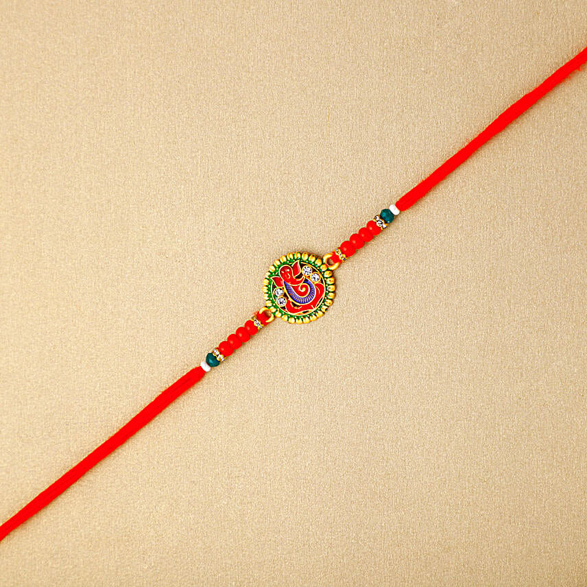 Evil Eye Shield Rakhi N Jade Plant Wishes Combo