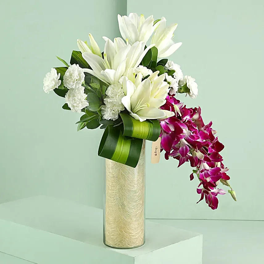 Exotic Garden Vase Arrangement