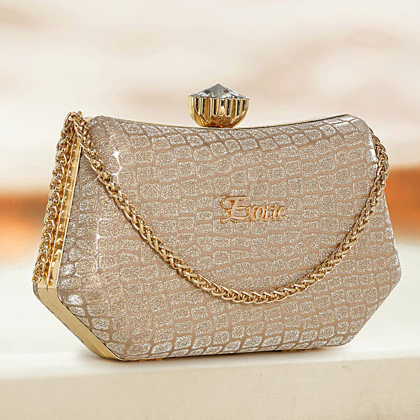 Exotic Gold Bridal Sling Bag